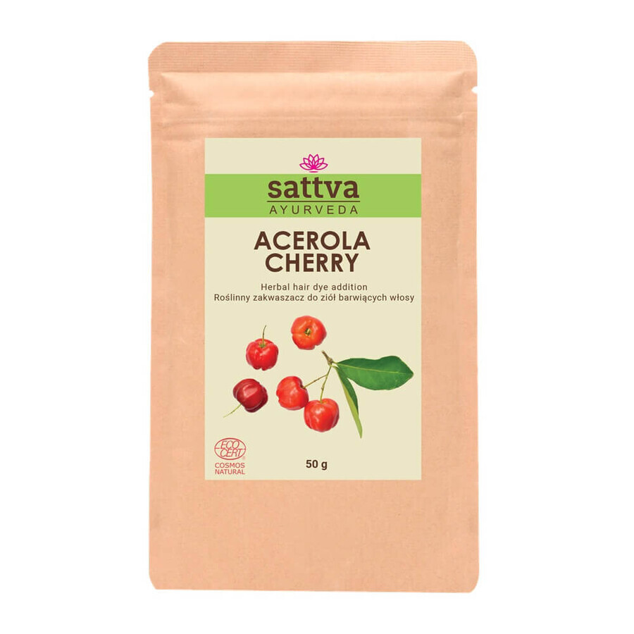 Sattva Acidifiant pour le henné et les herbes colorantes Cerise Acérola, 50g