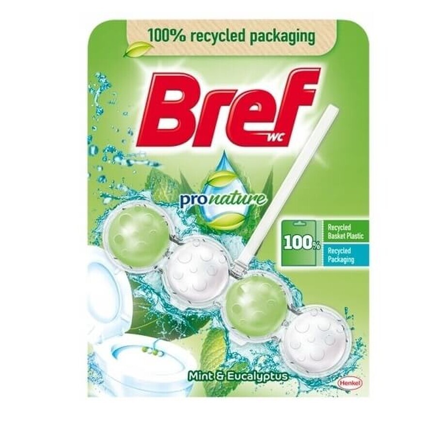 Bref Pronature Toilet Mint amp; Eucalyptus Suspensie, 50 g