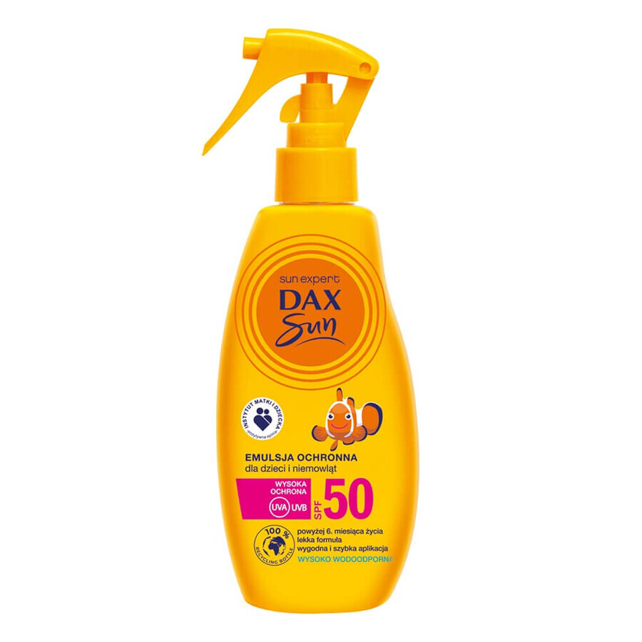 Comprar Dax Emulsión Solar para Bebés y Niños SPF50, 200ml Dax Emulsión Solar para Bebés y Niños SPF50, 200ml