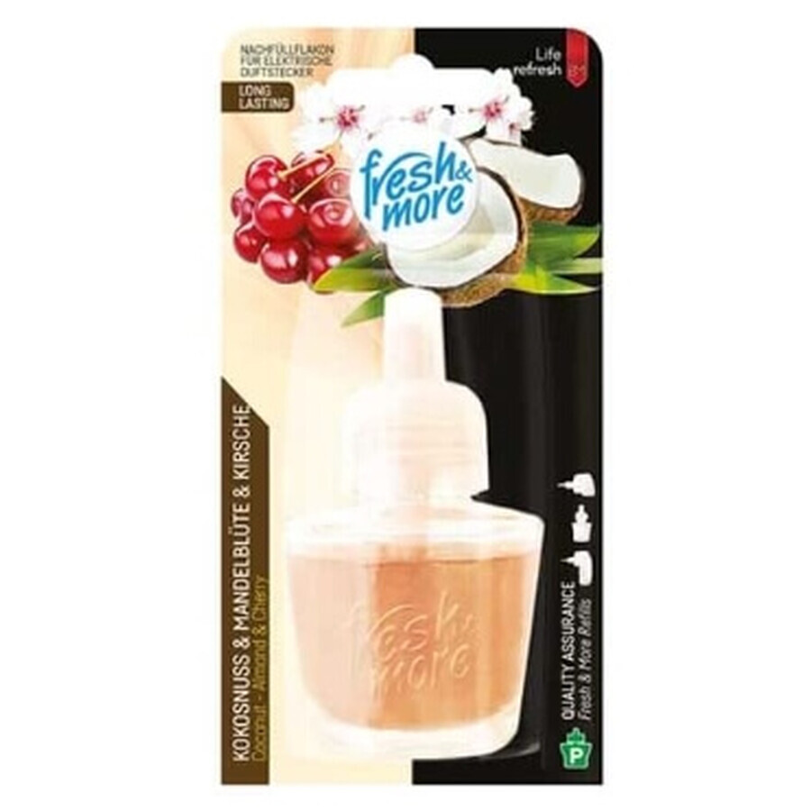 Fresh amp; More, Lufterfrischer-Patrone, Kokosnuss amp; Mandelblüte Kirsche, 19 ml