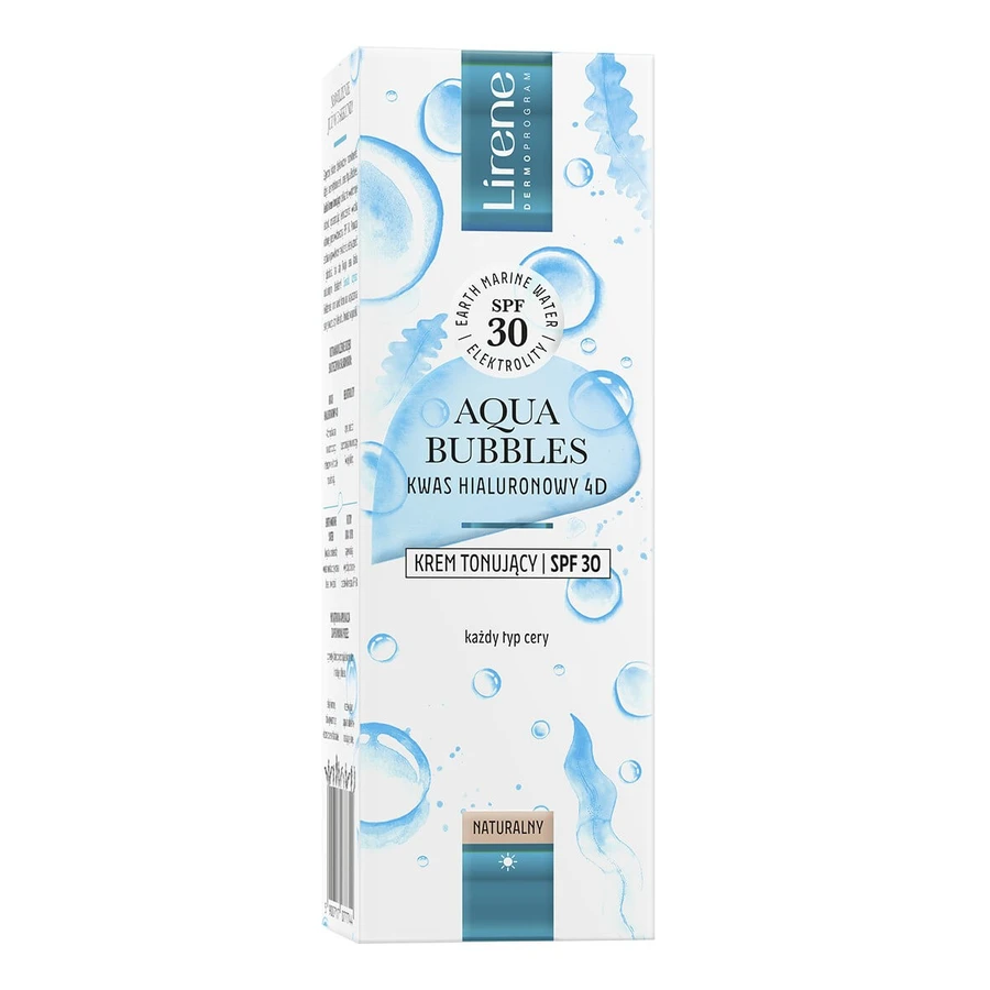 Lirene Aqua Bubbles Toning Cream SPF30, 30 ml