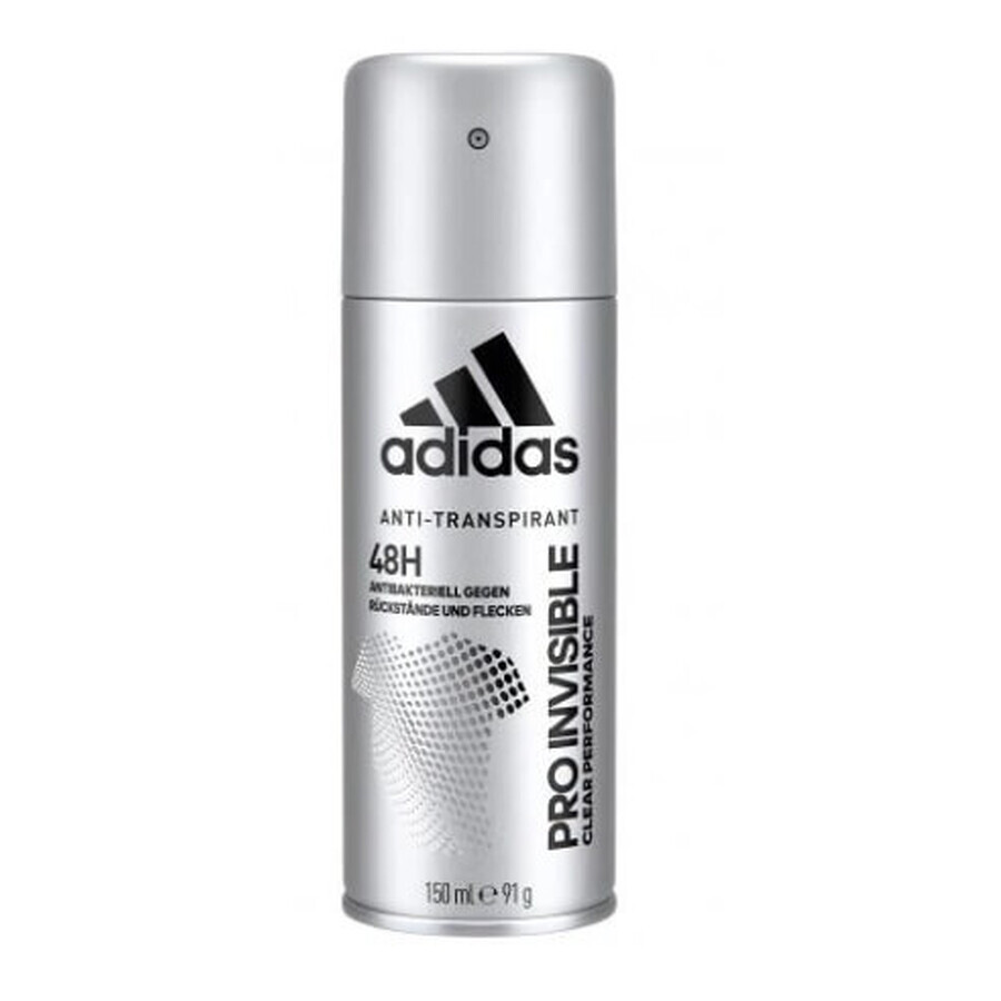 Déodorant en spray Adidas Pro Invisible, 150 ml