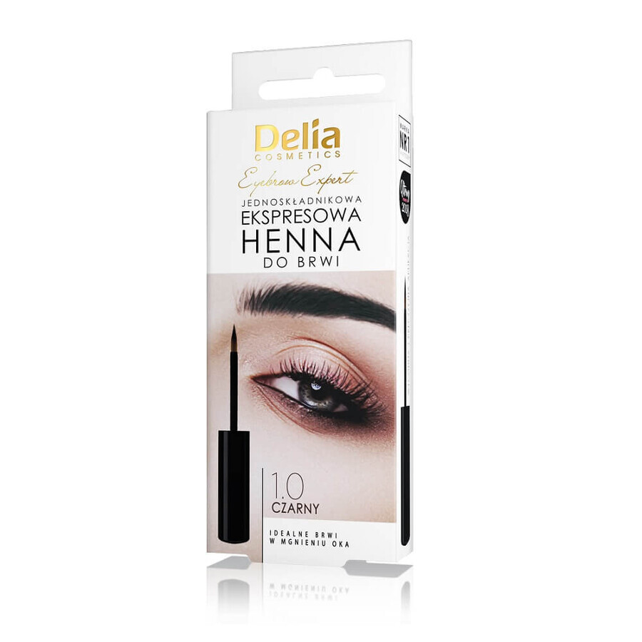 Delia Eyebrow Expert One-step express henné per sopracciglia 1.0 nero, 6ml
