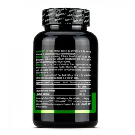 Tribulus Maximus 1500 mg, 90 tabletten, Biotech USA