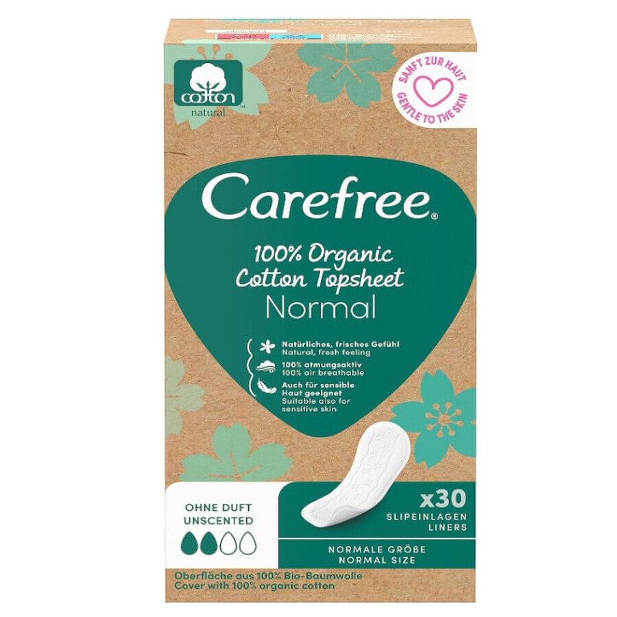 Comprar Compresas higiénicas Carefree 100% búfalo orgánico, 30 unidades Compresas higiénicas Carefree 100% búfalo orgánico, 30 unidades