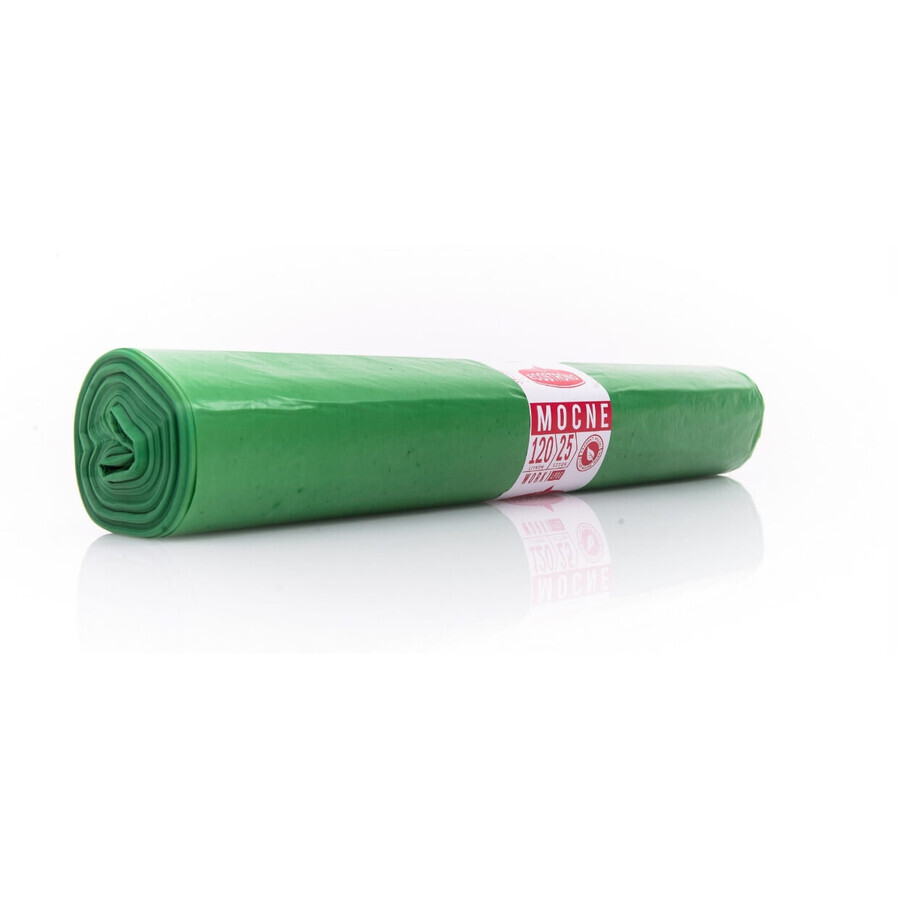 EcoStrong, sacchi per rifiuti resistenti 120L, verde, 25 pezzi