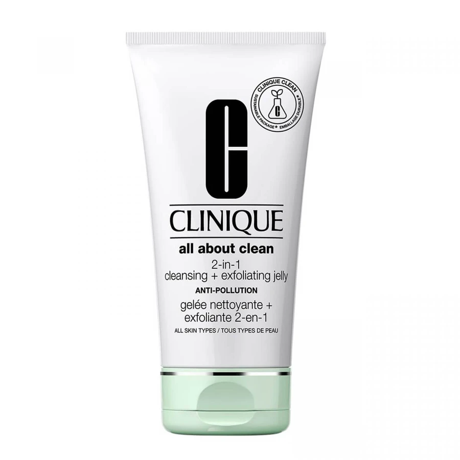 Clinique All About Clean Gel Limpiador + Exfoliante 2 en 1 Gboko Gel Limpiador Facial 2 en 1, 150ml