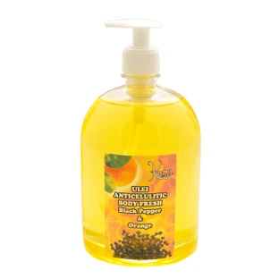 Anti-cellulitis olie Body Fresh Zwarte peper en sinaasappel, 1000 ml, Kosmo Oil