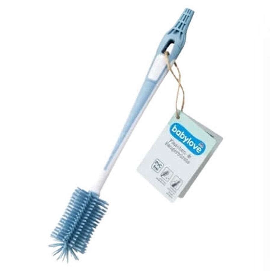 Shop Babylove Flaschen- und Nuckelbürste, blau-grau, 1 Stück Babylove Flaschen- und Nuckelbürste, blau-grau, 1 Stück