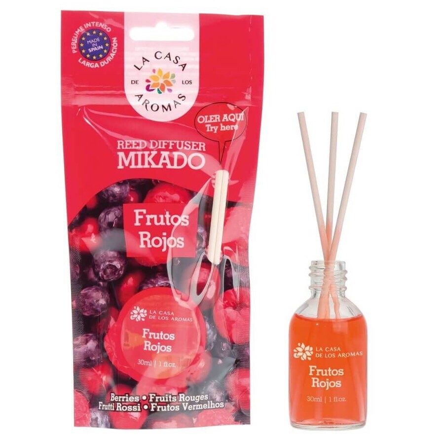 La Casa de los Aromas Barritas perfumadas de frutos rojos, 30ml