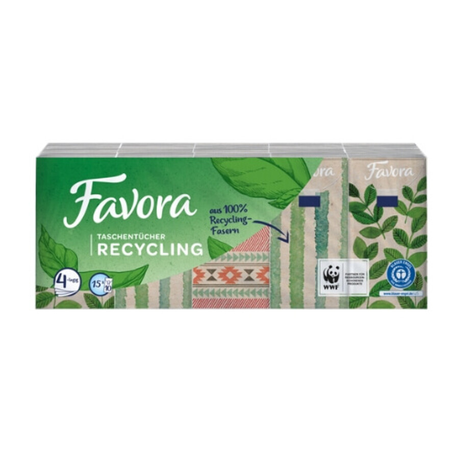 Buy Favora Recycling Wipes 15 x 10 pieces Favora Recycling Wipes 15 x 10 pieces