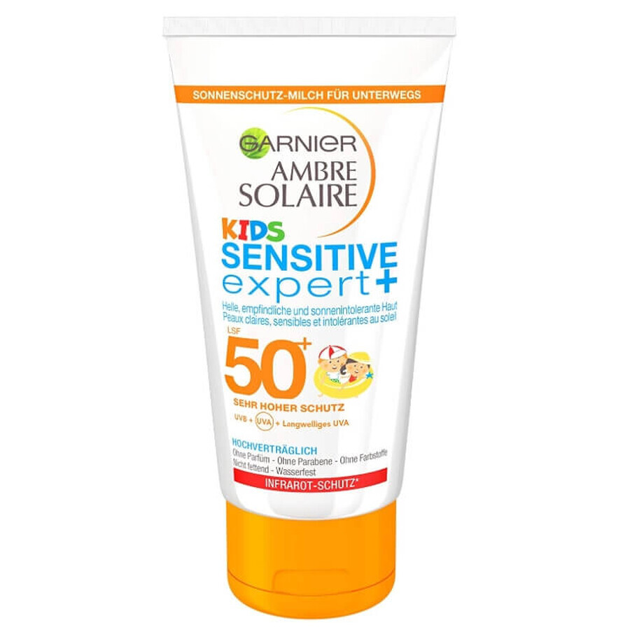 Shop Garnier Ambre Solaire, Kindersonnenschutzlotion SPF50+, schnell einziehend, wasserfest, 50ml Garnier Ambre Solaire, Kindersonnenschutzlotion SPF50+, schnell einziehend, wasserfest, 50ml