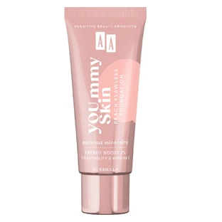 AA YOU.mmy Skin Peach Flawless Mineral Foundation 01 Vanille, 30ml