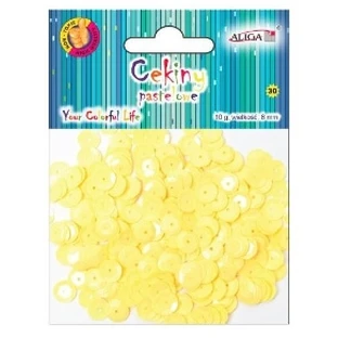 Aliga, Lentejuelas de colores pastel, optari luminoso, 10 g