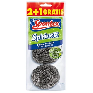 Spontex Roestvrijstalen Oppervlakte Reinigingsspons, 3 stuks