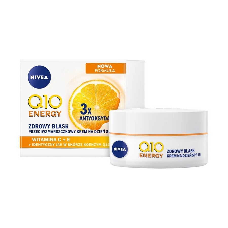 Nivea Q10 Plus C Verjongd + Pena Energie Huid Anti-Rimpel Dagcrème SPF15, 50ml