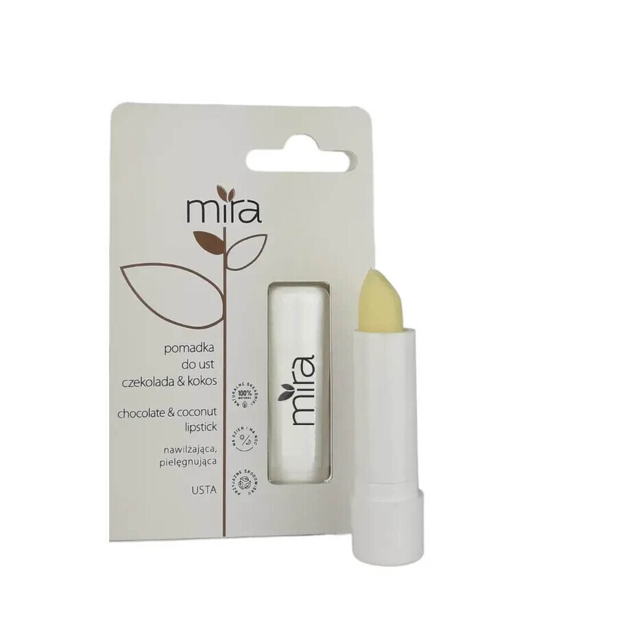 Mira Barra de Labios Protectora Chocolate y Coco, 5g