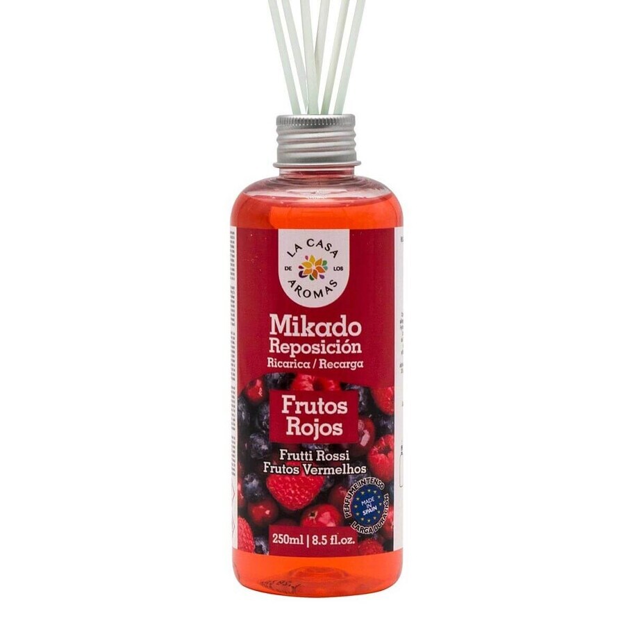La Casa de los Aromas Mikado Reposicion Ulei de parfum Caldo Frutos Rojos, 250ml