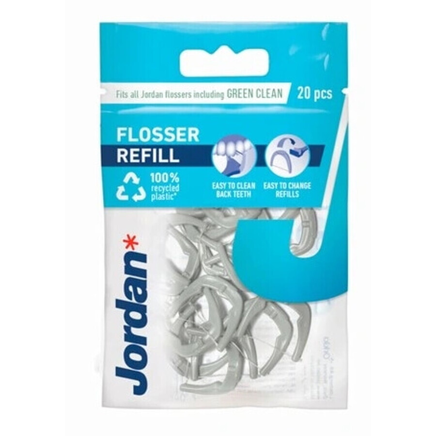 Jordan Easy Clean replacement floss, 20 pieces