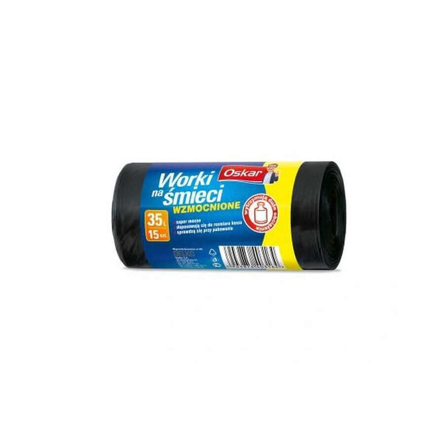 Buy Oskar, LD 35L reinforced garbage bags, 15 pieces Oskar, LD 35L reinforced garbage bags, 15 pieces
