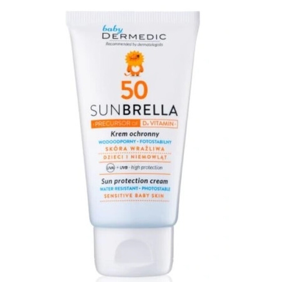 Dermedic Sunbrella Gezichtsbeschermingscrème voor kinderen SPF 50, 50 ml