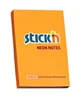 Stickn, Sticky note pad, 100 sheets neon orange