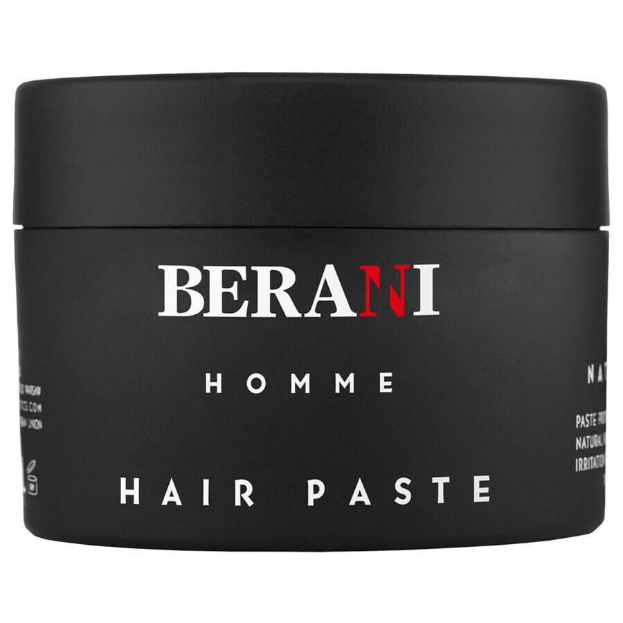 Berani Homme Pâte coiffante matifiante pour hommes, 100ml