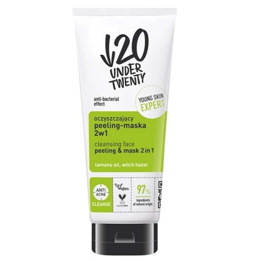 Comprar Mascarilla peeling purificante 2 en 1 Under Twenty, 100 ml Mascarilla peeling purificante 2 en 1 Under Twenty, 100 ml