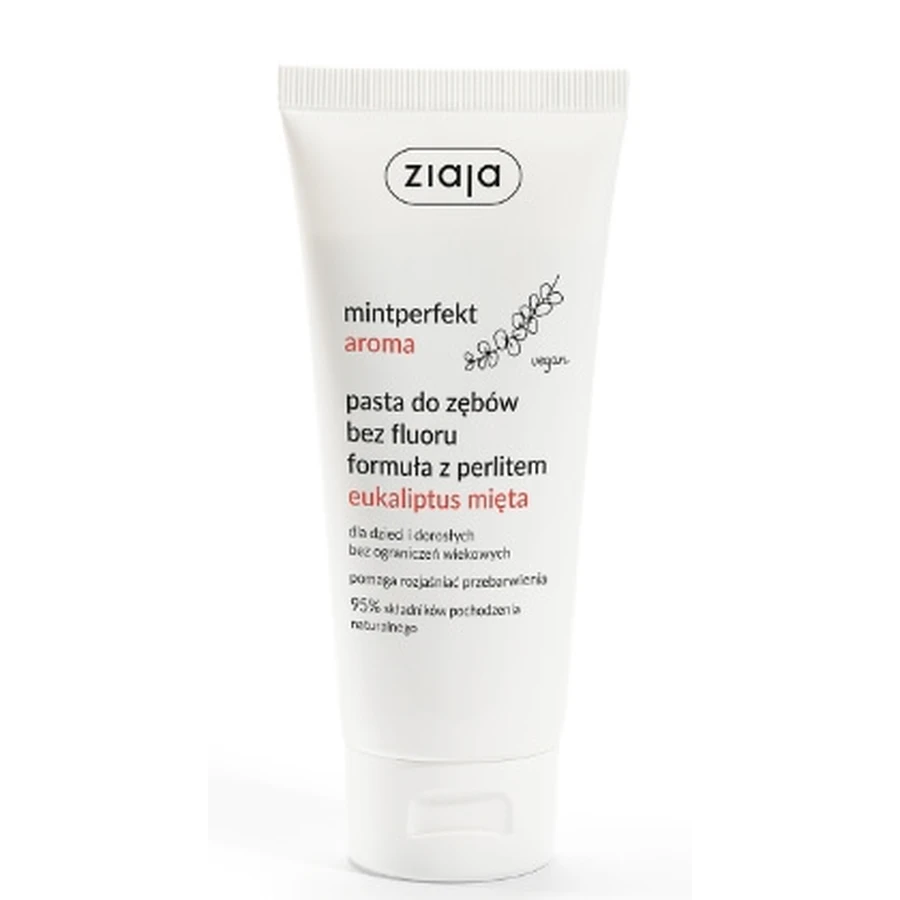 Ziaja, Mintperfect Flavour Fluoridfreie Zahnpasta mit Perlit Eukalyptus mita, 100ml - Long!