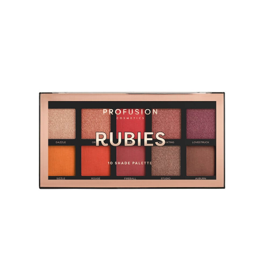Buy Rubies Profusion Palette of 10 eyeshadows Rubies Profusion Palette of 10 eyeshadows