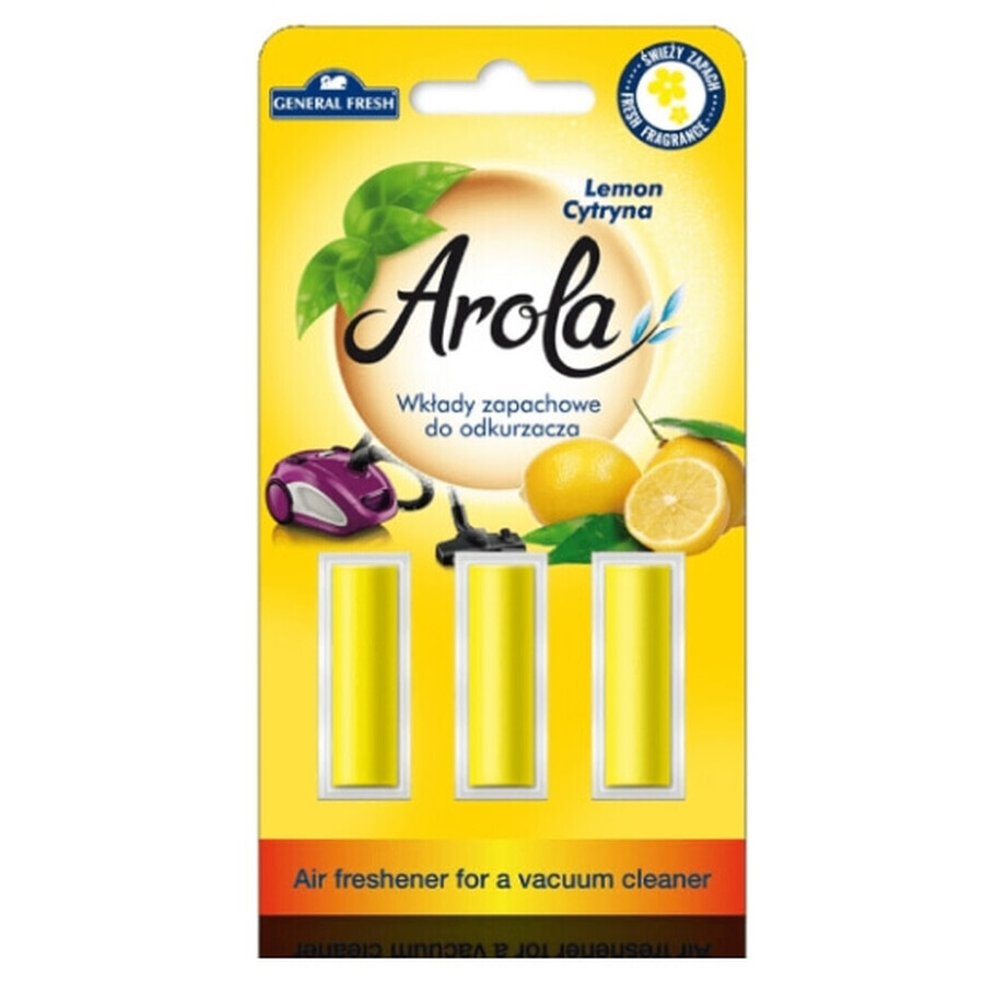 General Fresh, Vacuum cleaner cartridge, Lemon, 3 pieces