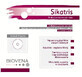 Sikatris, silicone scar patch, circular periwinkle 7,6 cm, 5 pcs - Long term!