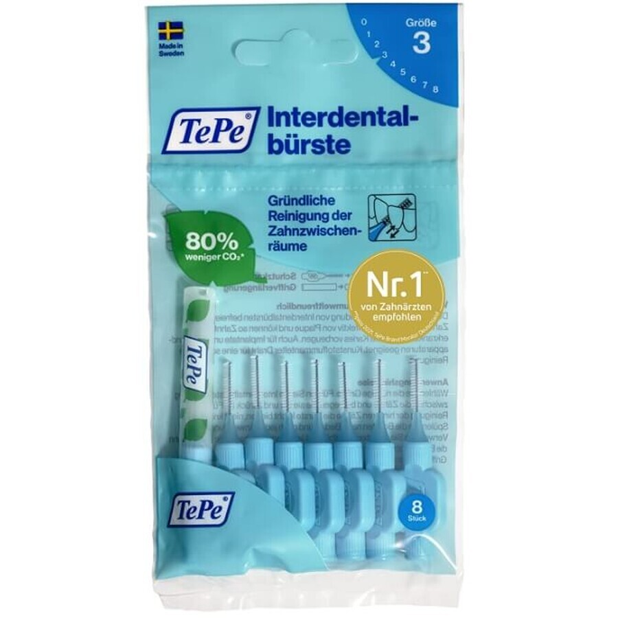Buy TePe, Original Toothbrushes 0.6mm blue, 8 pcs. TePe, Original Toothbrushes 0.6mm blue, 8 pcs.