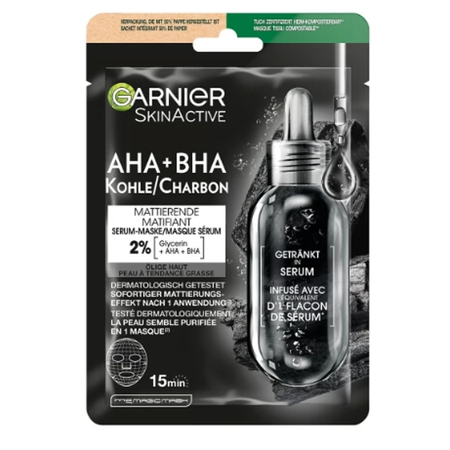 Garnier Skin Active okselmasker met AHA+BHA serum, 28 g