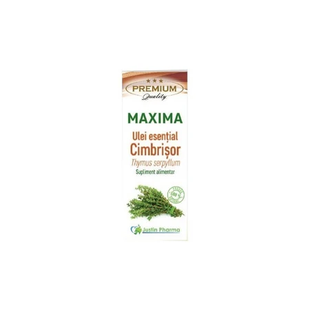 Tijm etherische olie, inwendig gebruik, 10 ml, Justin Pharma