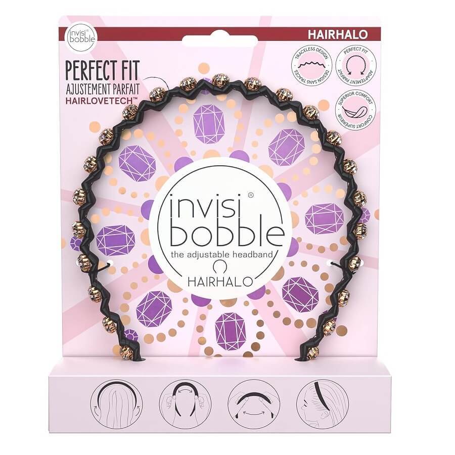 Invisibobble Hairhalo British Royal Banda de ceară reglabilă Pune-ți coroana pe