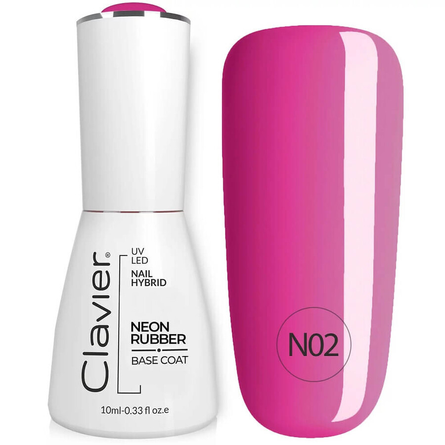Tastiera Luxury Neon Neon Rubber Base Colour N02 Purple Rainbow, 10ml