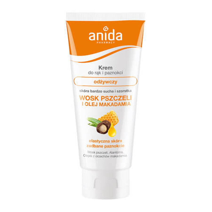 Anida, Wax and nail cream, beeswax and macadamia oil, 100 ml