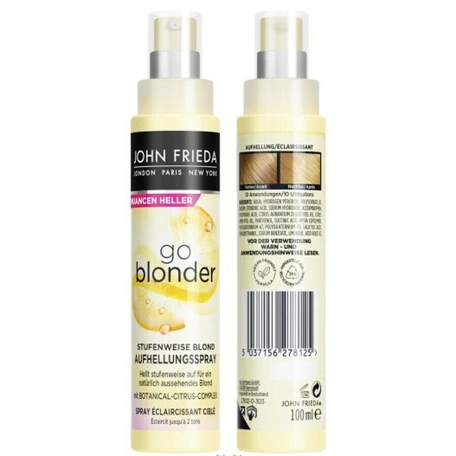Shop John Frieda, Go Blonder, Aufhellungsspray, 100ml John Frieda, Go Blonder, Aufhellungsspray, 100ml