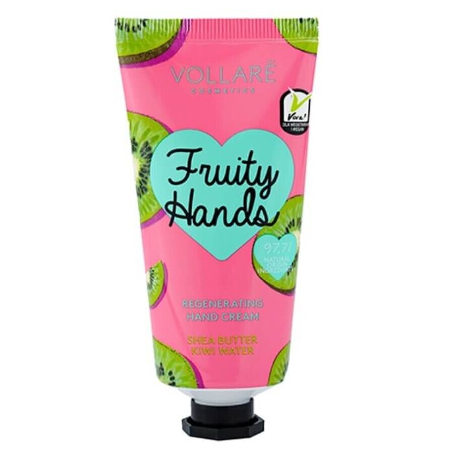 Vollare Fruity Hands Regenerating Shea & Kiwi Butter Hand Cream, 50ml