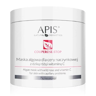 Apis Couperose-Stop Algenmaske für Couperose-Haut mit Hagebutte und Vitamin C, 200g