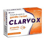 Clarvox Propóleo/Tomate, 36 comprimidos