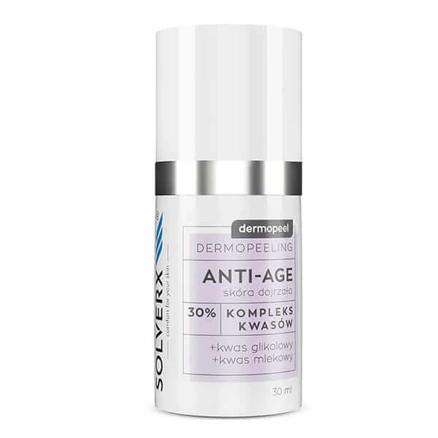 Solverx Dermopeel Peeling à l'acide glycolique 30%, 30ml