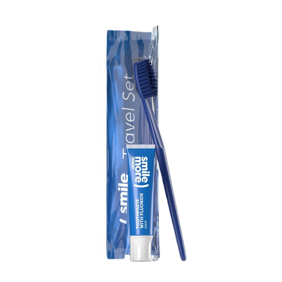 HiSkin Smile Zahnpasta 30ml + Zahnbürste Blau