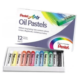 Pentel, Lápices pastel al óleo, 12 colores