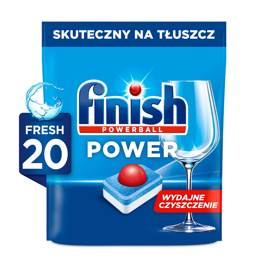 Pastillas para lavavajillas Finish Powerball All in 1 Max, 20 uds.
