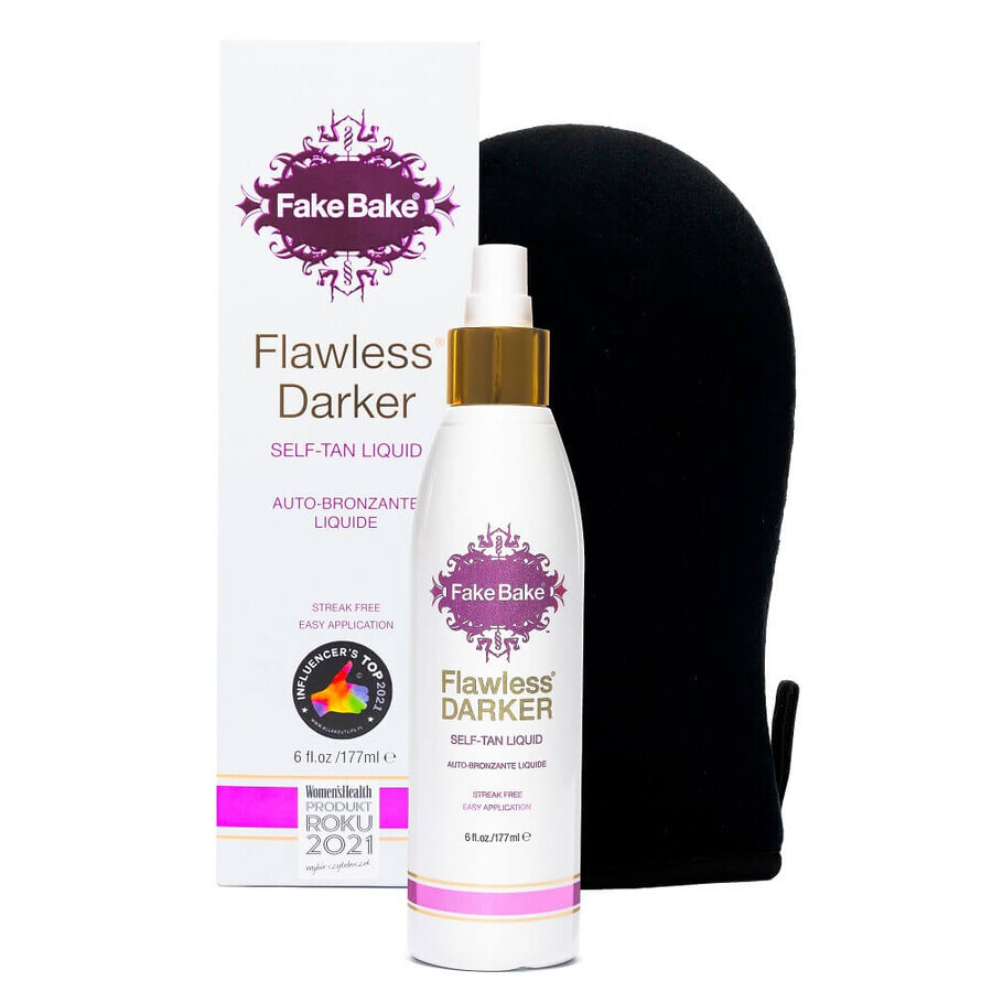 Fake Bake Flawless Darker Selbstbräuner Flüssige Lotion 177ml + Pinsel