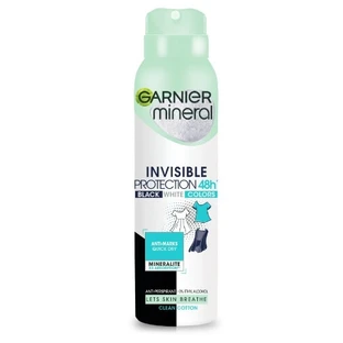 Garnier Invisible Protection Clean Cotton Antitranspirant, 150 ml