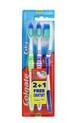 Colgate, Extra Clean, Toothbrush, medium, 3 pieces