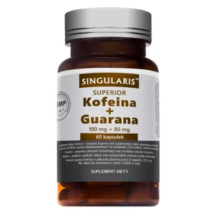 Singularis, Cafeína + Guaraná, 60 cápsulas